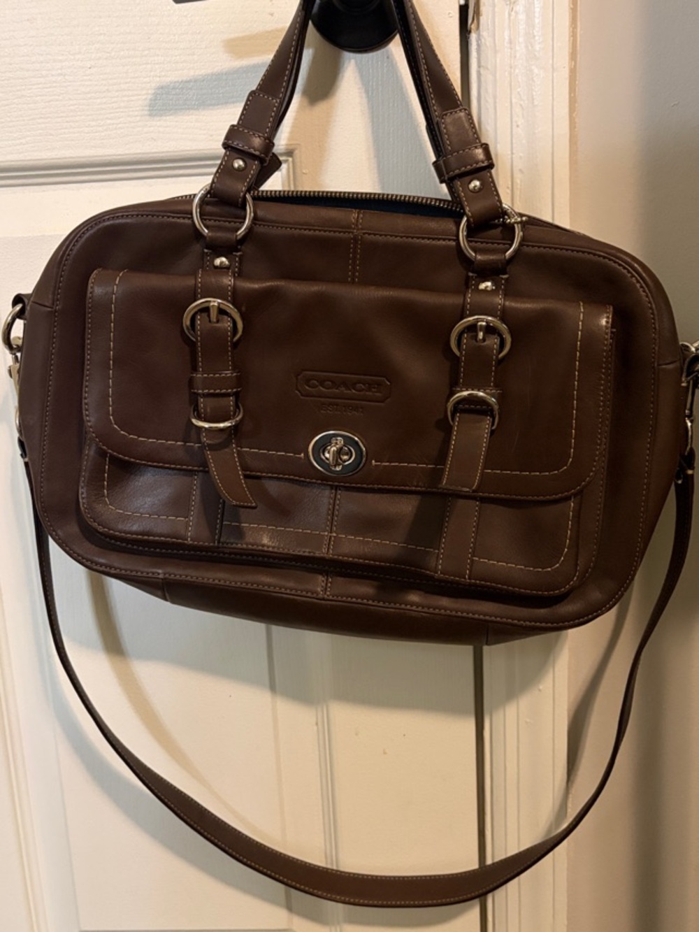 Coach Brown Leather Satchel Bag No. G0926-F14017